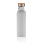 Garrafa de aço de parede única com tampa e pega 700ml Clip Neck cor branco terceira vista