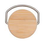 Garrafa de aço de parede única com tampa e pega 700ml Clip Neck cor branco quinta vista