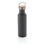 Garrafa de aço de parede única com tampa e pega 700ml Clip Neck cor cinzento-escuro