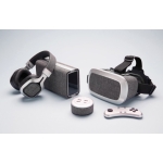 Auriculares dobráveis ??confortáveis ??com detalhes em tecido BT 4.0 Vogue cor cinzento vista de ambiente 2