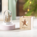 Vela aromática de Natal publicitária com árvore Xmas Tree sexta vista