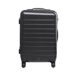 Malas personalizadas trolley resistentes a impactos de RPET cor preto primeira vista
