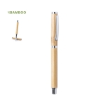 Roller em bambu para brindes de empresas tinta azul Bamboo cor madeira clara sétima vista