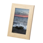 Moldura de madeira com vidro e suporte fotografia 10x15cm Wood cor madeira segunda vista