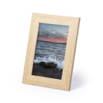 Moldura de madeira com vidro e suporte fotografia 10x15cm Wood cor madeira quinta vista