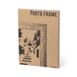 Moldura de madeira com vidro e suporte fotografia 10x15cm Wood cor madeira sexta vista