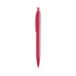 Canetas de plástico personalizadas coloridas tinta azul Monocolor cor vermelho primeira vista