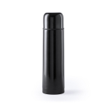 Termos de merchandising de aço com tampa tipo copo 500ml Basic XL cor preto primeira vista