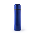 Termos de merchandising de aço com tampa tipo copo 500ml Basic XL cor azul primeira vista