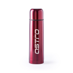 Termos de merchandising de aço com tampa tipo copo 500ml Basic XL cor vermelho primeira vista