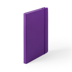 Cadernos promocionais baratos coloridos, folhas A5 pautadas Notes cor violeta primeira vista