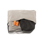 Conjunto de viagem com almofada, máscara e tampões cor cinzento primeira vista