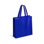 Saco de non-woven laminado de acabamento mate 110 g/m2 Holdall cor azul primeira vista