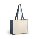 Saco de juta e algodão laminado, resistente 12 kg Beach Budget cor azul-marinho primeira vista