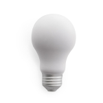 Brinde anti-stress publicitário em forma de lâmpada ZenBulb cor branco segunda vista