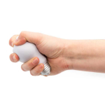 Brinde anti-stress publicitário em forma de lâmpada ZenBulb cor branco quarta vista