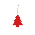 Enfeites de Natal promocionais para pendurar de feltro Xmas Fantasy cor vermelho primeira vista