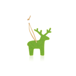 Enfeites de Natal promocionais para pendurar de feltro Xmas Fantasy cor verde primeira vista