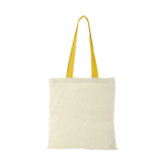 Saco de algodão com asas compridas coloridas 100 g/m2 Cotton Color cor amarelo segunda vista frontal