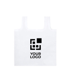 Sacos dobráveis personalizados reciclados baratos rPET Fold & Hook vista principal