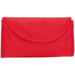 Sacos dobráveis non-woven com fecho de velcro 80 g/m2 Velcro cor vermelho