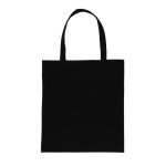 Saco de merchandising sustentável de algodão reciclado 145 g/m2 Waterless cor preto