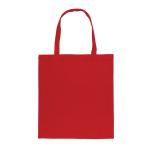 Saco de merchandising sustentável de algodão reciclado 145 g/m2 Waterless cor vermelho segunda vista
