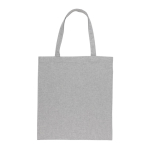 Saco de merchandising sustentável de algodão reciclado 145 g/m2 Waterless cor cinzento