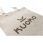 Saco de merchandising sustentável de algodão reciclado 145 g/m2 Waterless cor bege