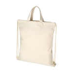 Mochila de cordão tipo saco de materiais reciclados 210 g/m2 Retro cor natural