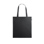 Saco reciclado com asas compridas para as compras de rPET Convert cor preto