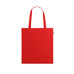 Saco reciclado com asas compridas para as compras de rPET Convert cor vermelho