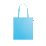 Saco reciclado com asas compridas para as compras de rPET Convert cor azul-claro