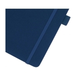 Caderno reciclado corporativo, folhas A5 pautadas Marksman® Honhua cor azul-marinho vista detalhe 1