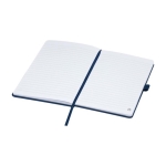 Caderno reciclado corporativo, folhas A5 pautadas Marksman® Honhua cor azul-marinho segunda vista