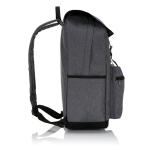 Mochila de nylon para portátil de 15,6'' com bolso exterior Vintage cor cinzento-escuro terceira vista