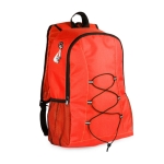 Mochila desportiva de poliéster com entrada para auriculares Hiking cor vermelho primeira vista