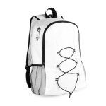 Mochila desportiva de poliéster com entrada para auriculares Hiking cor branco primeira vista
