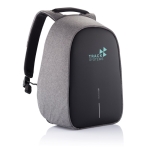 Mochila antirroubo reciclada para PC de 15,6'' Bobby Hero Regular cor cinzento vista com logo