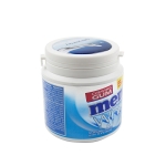 Pastilhas Mentos com frasco personalizável White Menta Suave cor branco