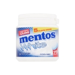 Frasco de pastilhas personalizado Mentos White Menta Refrescante cor branco