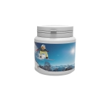 Frasco de pastilhas personalizado Mentos White Menta Refrescante cor branco