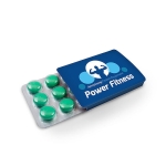 Pastilhas de menta com caixa personalizável Mentos Breeze Mint cor branco