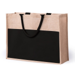 Saco de juta com bolso para imprimir com o teu logotipo Pocket XL primeira vista