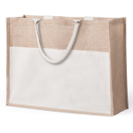 Saco de juta com bolso para imprimir com o teu logotipo Pocket XL