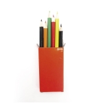 6 lápis de cor baratos, caixa personalizável de cor apelativa Pigment cor vermelho terceira vista