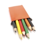 6 lápis de cor baratos, caixa personalizável de cor apelativa Pigment cor vermelho quarta vista