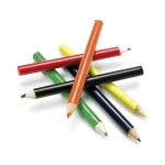 6 lápis de cor baratos, caixa personalizável de cor apelativa Pigment cor vermelho quinta vista