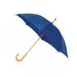 Guarda-chuva automático em poliester 190T com logo ø105 Basic cor azul-marinho primeira vista