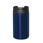 Caneca térmica promocional pequena e económica de aço 290ml Signa cor azul-marinho primeira vista